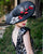 0409PRPL Platter, Paglina braid, black with red