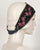 0417HB Headband, black with burgundy