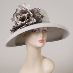 Louise Green Millinery ‘Jamie’ Alabaster Hat Louise Green Millinery & Hats main image 3