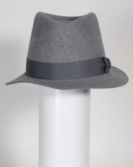 Saks Fifth Avenue Hat Womens Gray Fedora 100% Wool With Band‎ Accent Saks Fifth Avenue Woman main image 3