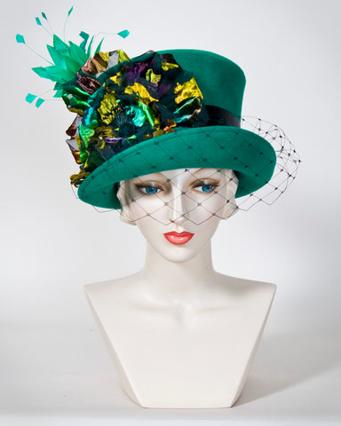 05P33 Kelly, sisal, grass - Louise Green Millinery