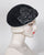 03975BBV Blocked Beret, velour finished felt, black