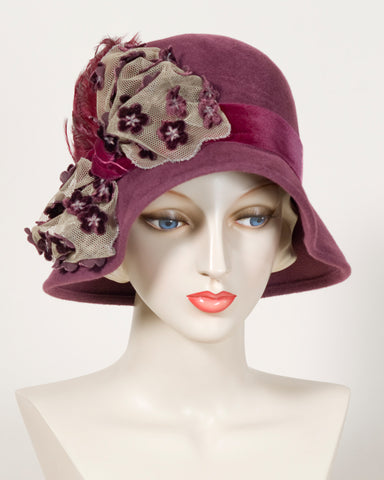 0789CDSI Candy, sisal, scarlet - Louise Green Millinery