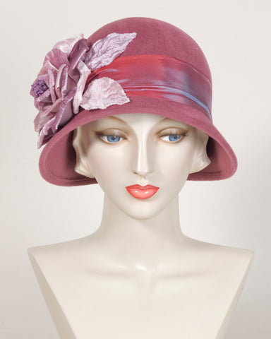 9302TNPH Tanya, dusty rose - Louise Green Millinery