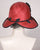 0505EESI Ellie, sisal straw, scarlet with black
