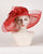 0525GCSP Grace, sisal crown/sinamay brim, scarlet