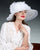 0525HLSP Helena, sisal crown/sinamay brim, white