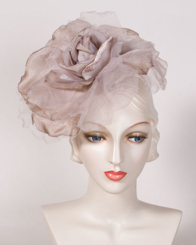 0929ELPS Elizabeth, Parisisal, light brown - Louise Green Millinery