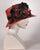 0536JESI Jamie, sisal straw, burnt red with black