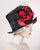 0546KYSI Kelly, sisal straw, black with scarlet