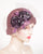 0639CCV 20's Cloche, velour, dusty rose