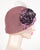 0639CCV 20's Cloche, velour, dusty rose