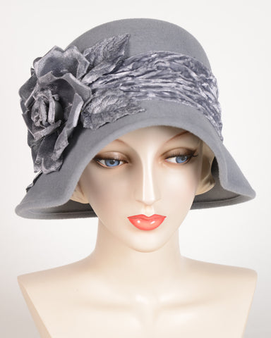 0656ADV Andrea, velour, silver grey