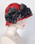 0724KNSI Karen, sisal, scarlet with black
