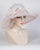 0756GCSP Grace, sisal crown/sinamay brim,  white/pale rose