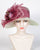 0756HLSP Helena, sisal crown/sinamay brim, burgundy/mint