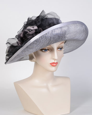 Louise Green Grey Wool Hat - Grey Hats, Accessories - WLGOR20213