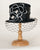 1164TPV Top Hat, black with white