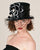 1164TPV Top Hat, black with white