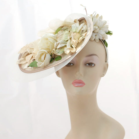 ZP3143FS Special Fascinator O: Cream Tea, ivory