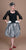 7234DHSI Doll Hat, black with tea