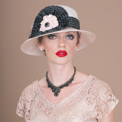 7272DRSI Darren, pale rose with black