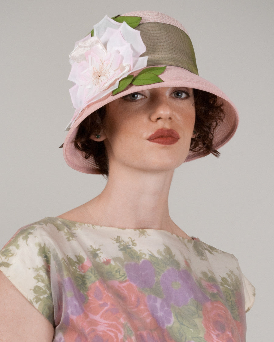 9302TNPH Tanya, dusty rose - Louise Green Millinery