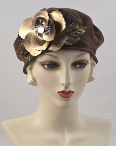 0951SBC Small Beret, brown