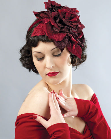 HB2159 Headband, scarlet/cognac