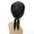 V984 Vintage: Betmar, silk covered cloche/beret, black, 22.5"