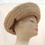 V986 Vintage: Leslie James for Bullocks Wilshire, mink braid Breton, 22"