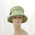 V987 Vintage: Evelyn Varon exclusive, green braid lampshade (can sit on top of head), 21.5"