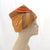 V994 Vintage: silk covered turban/toque, one size fits all
