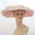 V996 Vintage: Collette Lathay Original, blush picture hat w/ silk rose, 22.5"