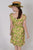 VC0792  Vintage 50's afternoon or cocktail dress, green & pink