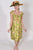 VC0792  Vintage 50's afternoon or cocktail dress, green & pink